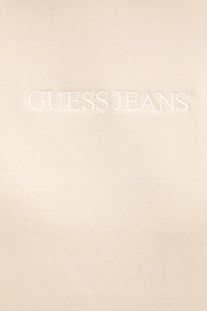 Guess Jeans hanorac pentru femei cu bumbac W4YQ10.KC811 bej