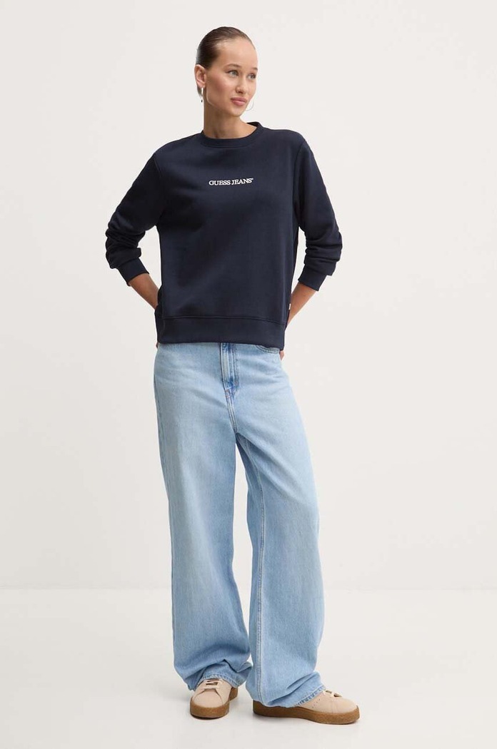 Mikina Guess Jeans W4YQ10.KC811 námořnická modř SS26