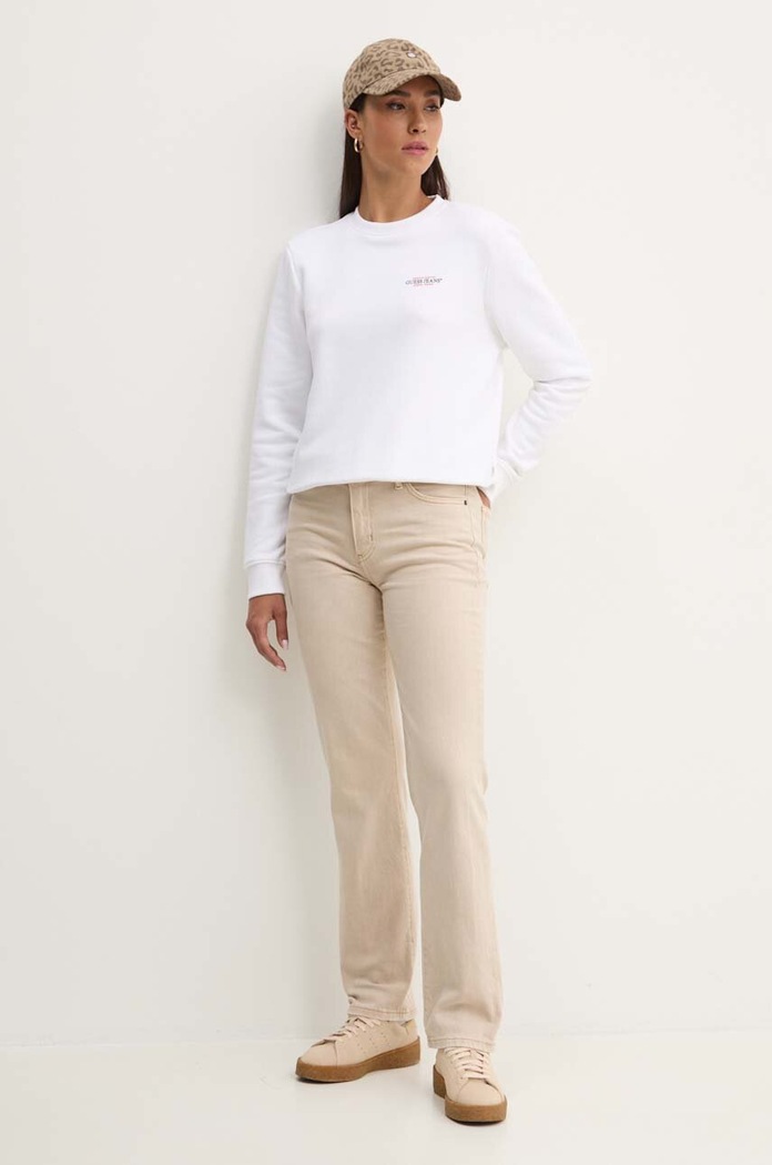 Mikina Guess Jeans W4YQ07.KC811 bílá AW25
