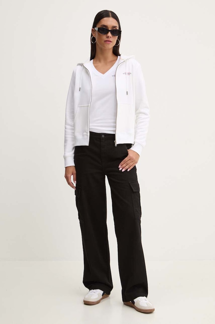 Dukserica Guess Jeans W4YQ13.KC811 bijela AW24