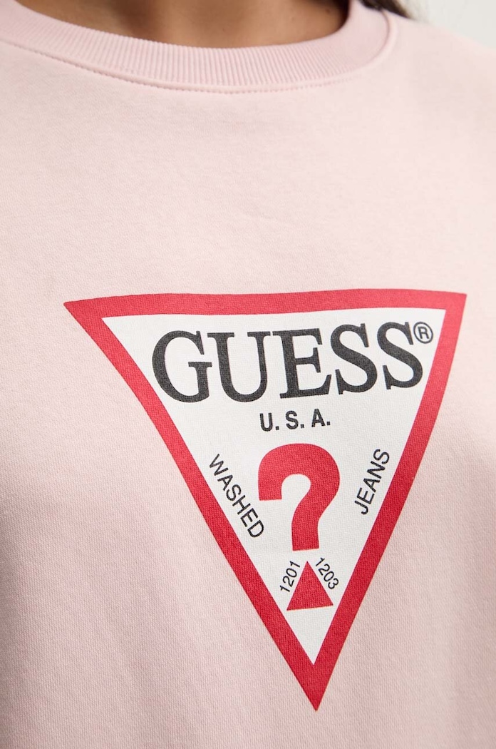 Dukserica Guess Jeans W4YQ00.KC811 roza