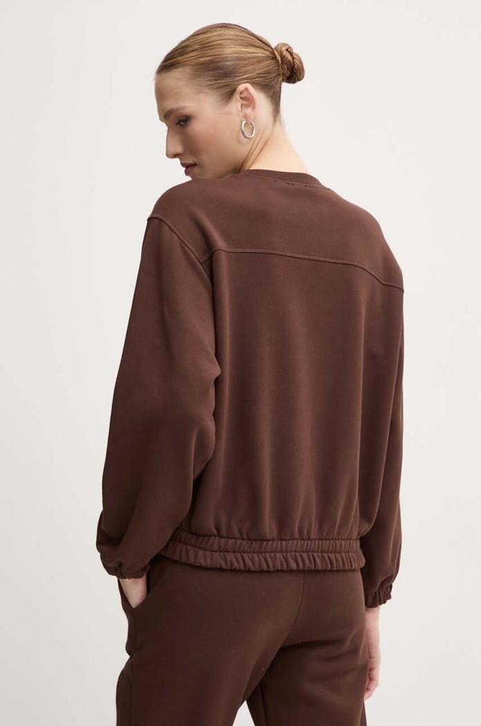 Odzież Pinko bluza bawełniana 103713.A23C brązowy