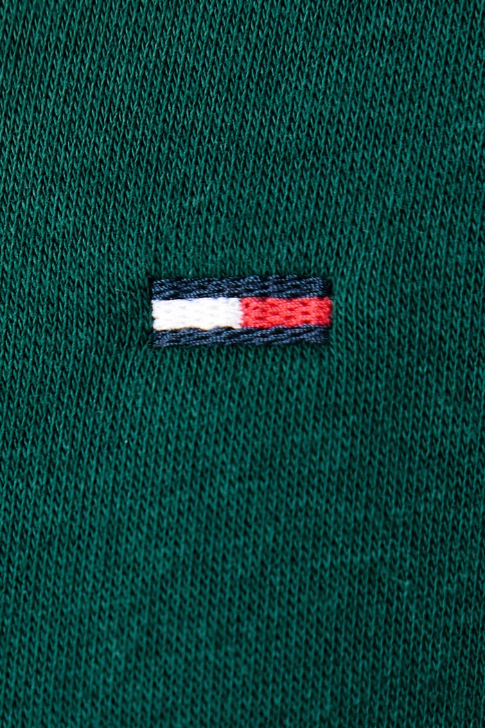 Bluza rozpinana damska z bawełną Tommy Jeans zielony DW0DW19729