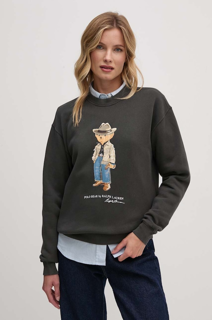 Μπλούζα Polo Ralph Lauren στάμπα γκρί 211941193