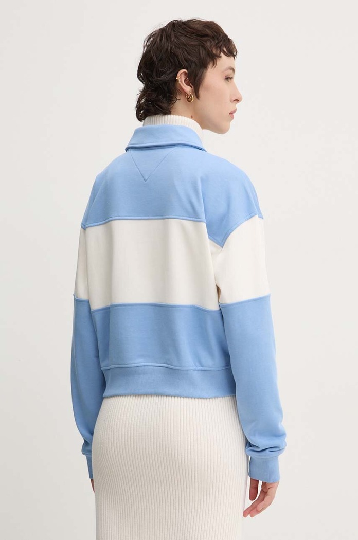 Îmbrăcăminte Tommy Jeans bluza DW0DW18705 albastru