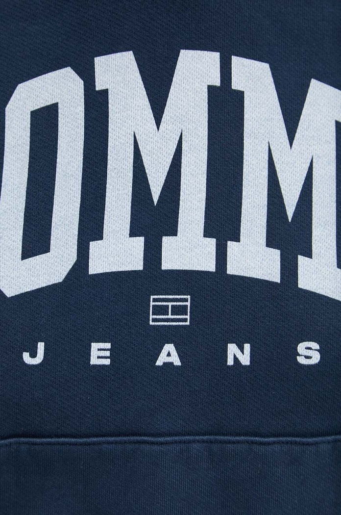 Tommy Jeans hanorac de bumbac DW0DW19291 bleumarin