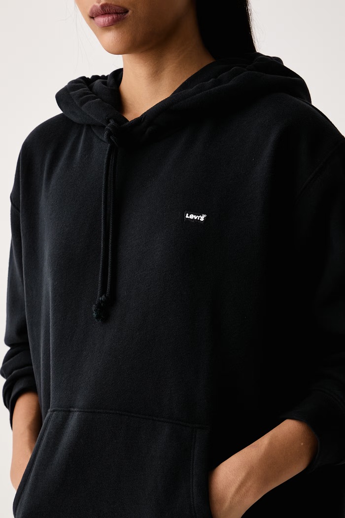 Μπλούζα με κουκούλα γυναικεία με βαμβάκι EVERYDAY HOODIE Levi's A5943 μαύρο
