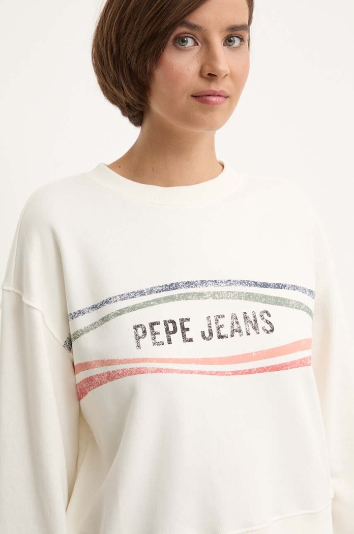 Суичър Pepe Jeans EDELINE бежов PL581444