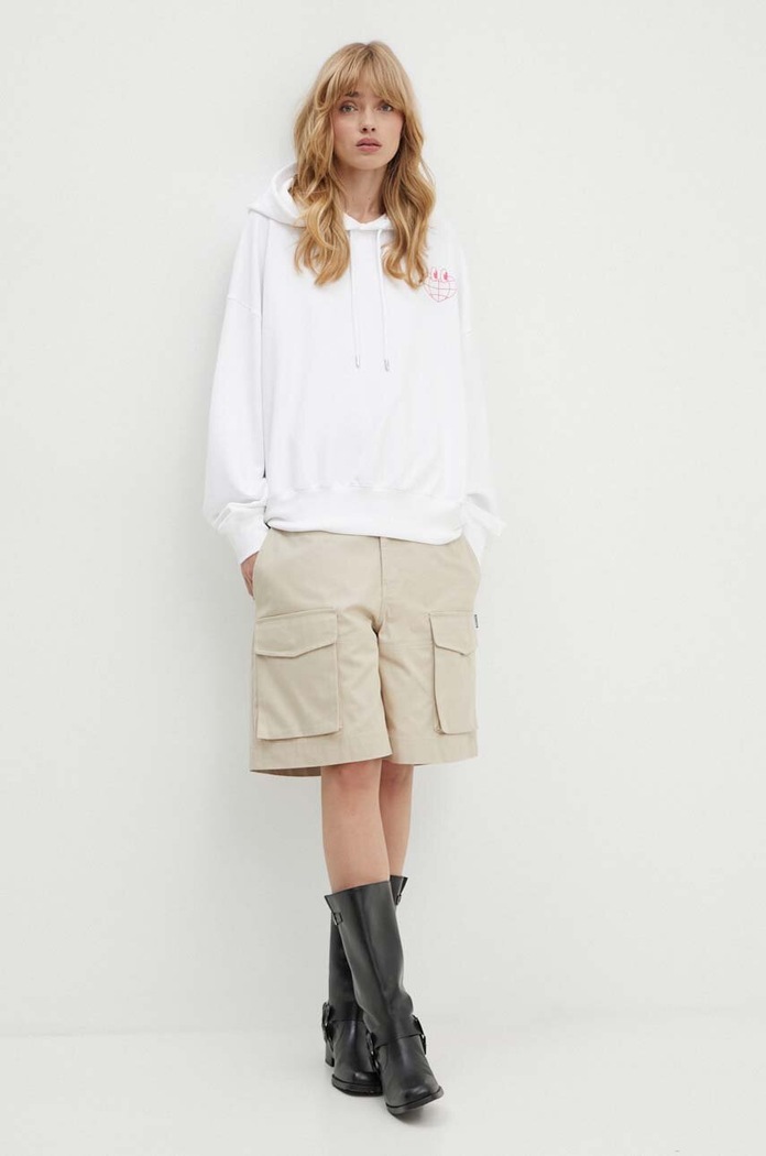 Moschino Jeans bluza bawełniana 1701.8233 biały AW24