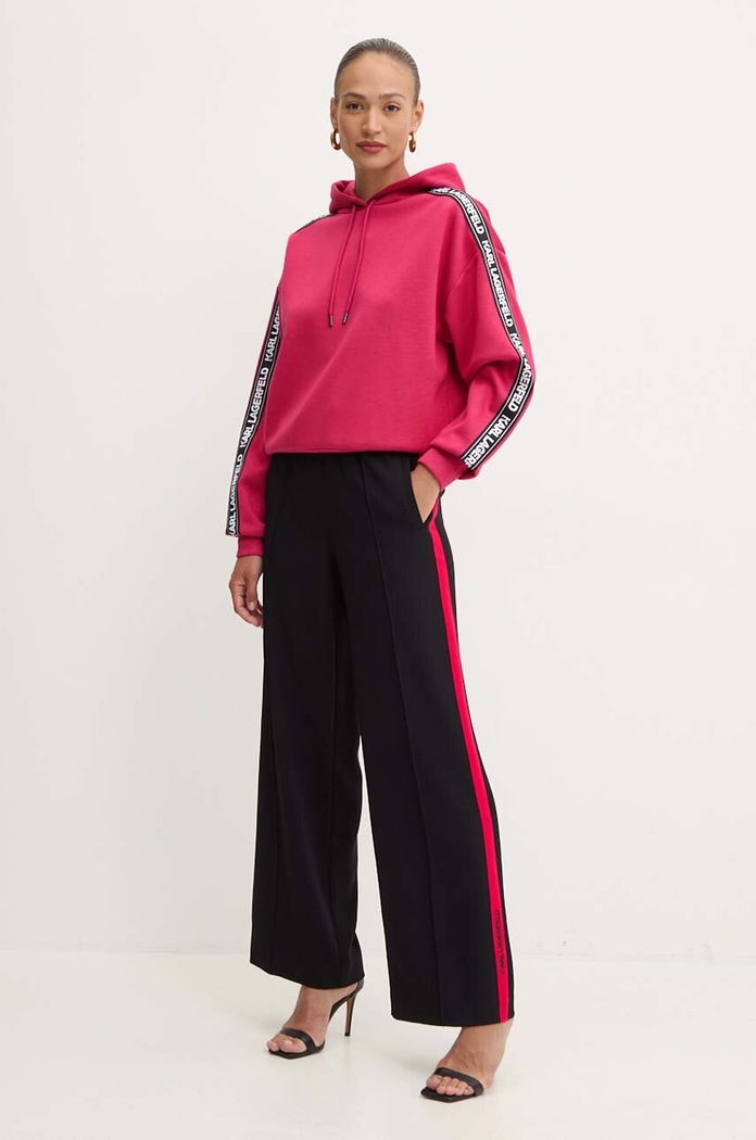 Mikina Karl Lagerfeld 245W1801 růžová AW24