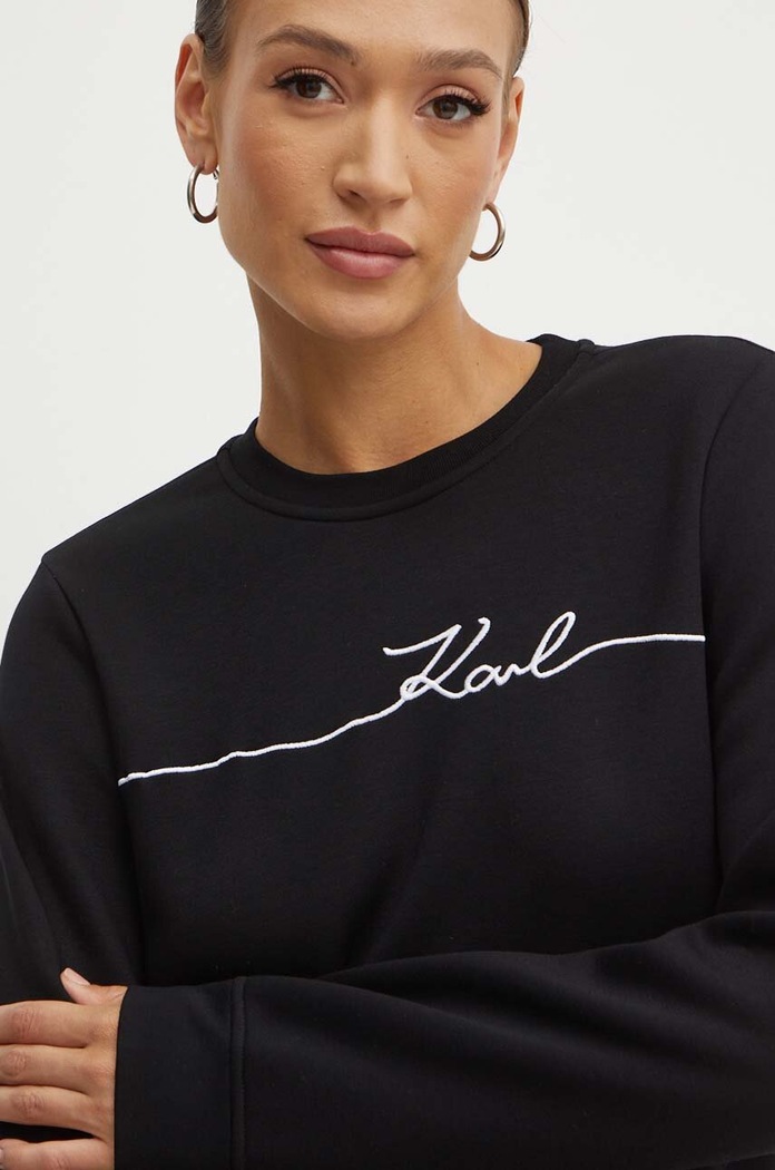 Mikina Karl Lagerfeld čierna 245W1806