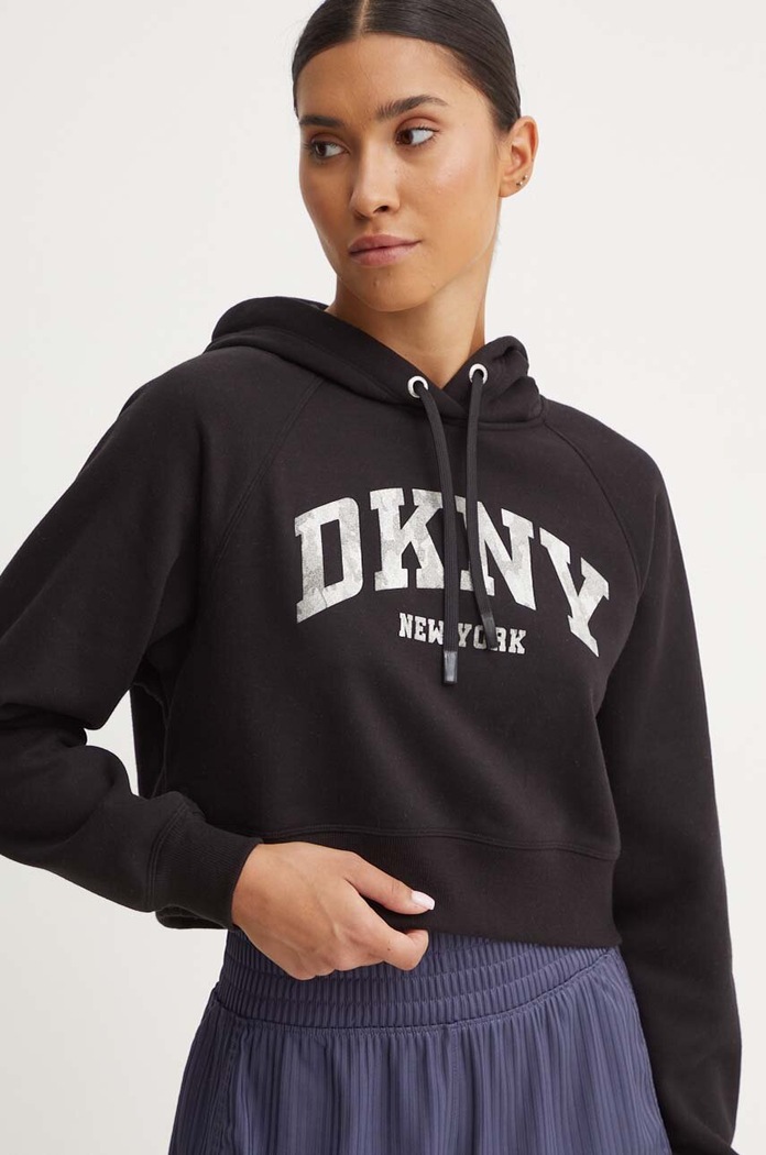Dkny bluza z kapturem czarny DP4T9938