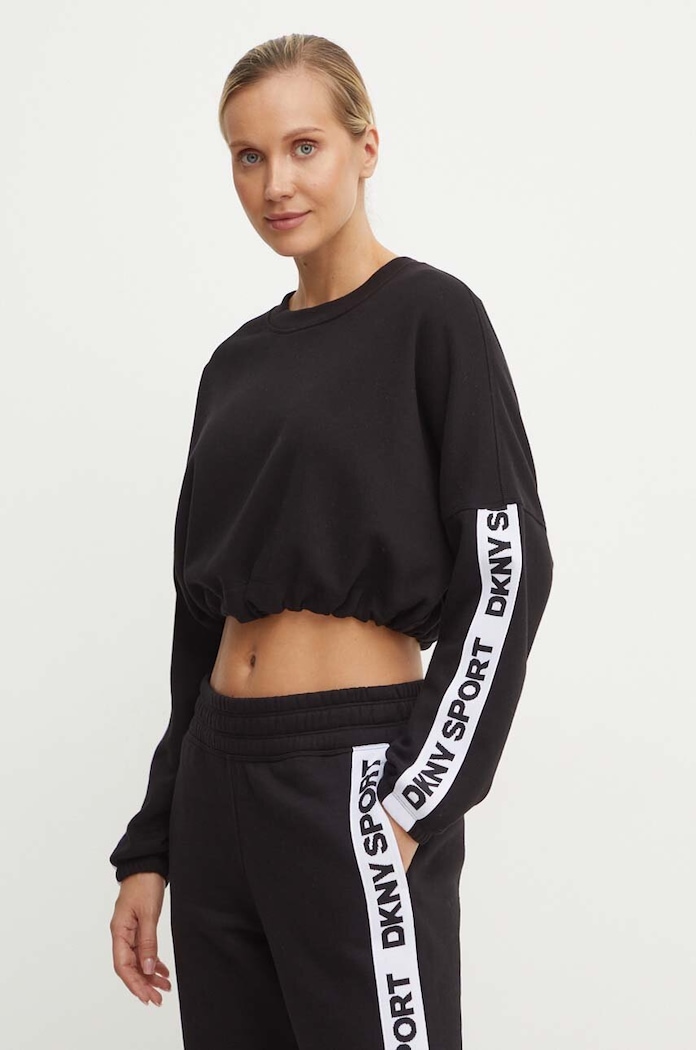 Суичър Dkny без качулка черен DP4T9939