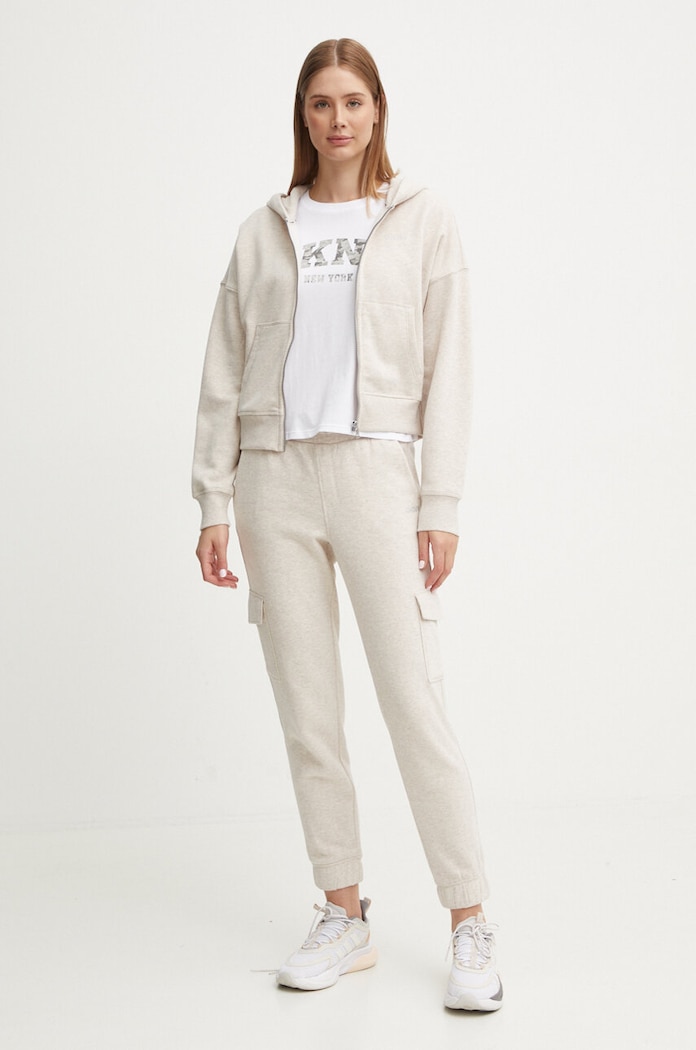 Dkny bluza DP4J9489 beżowy AW24