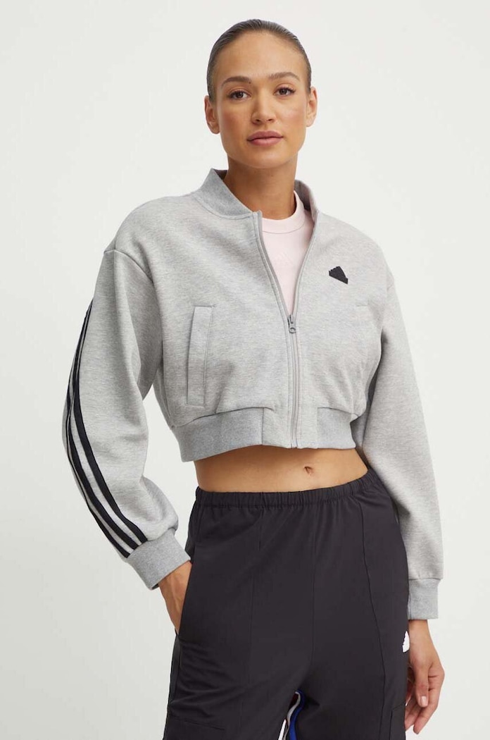 adidas bluza Future Icons aplikacja szary IW5251