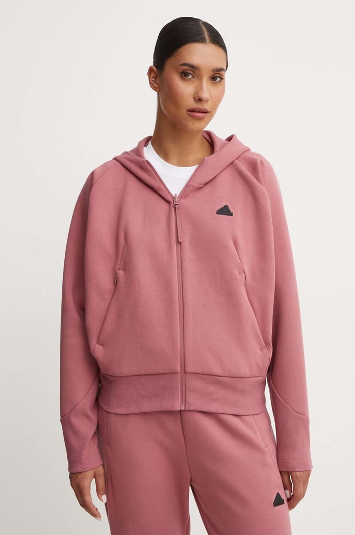 Mikina adidas ZNE s kapucí růžová IW7749