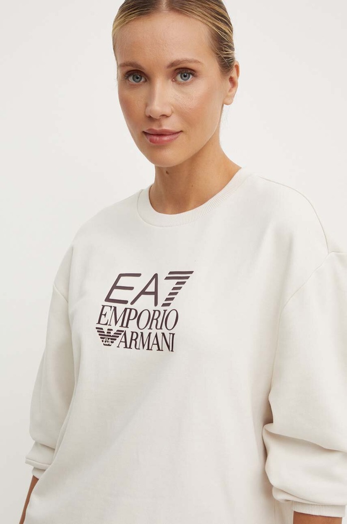 Mikina EA7 Emporio Armani béžová TJZCZ.6DTM11.1120