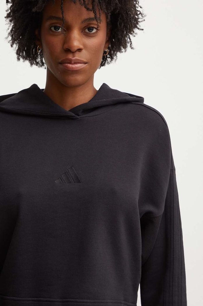 Памучен суичър adidas All SZN черен JI9104