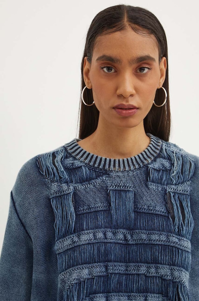 Diesel maglione in cotone M-ROTTA A15589.0AJCZ blu