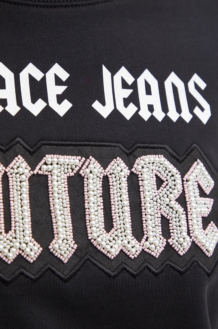 Pamučna dukserica Versace Jeans Couture 77HAIC02.CF00C crna