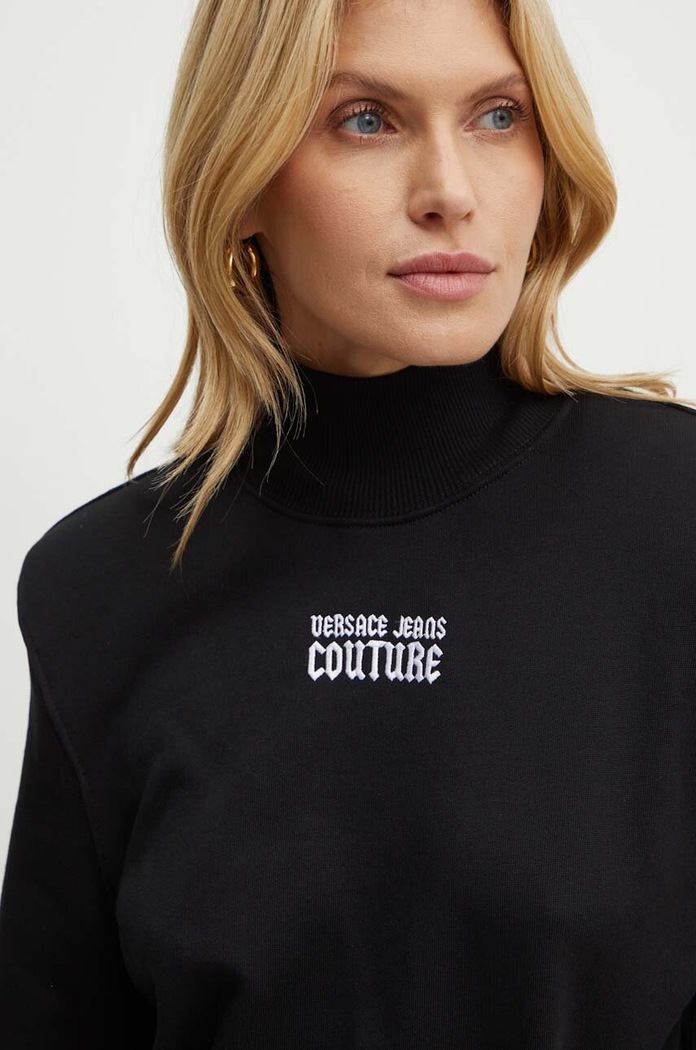 Bavlnená mikina Versace Jeans Couture čierna 77HAI311.F0010
