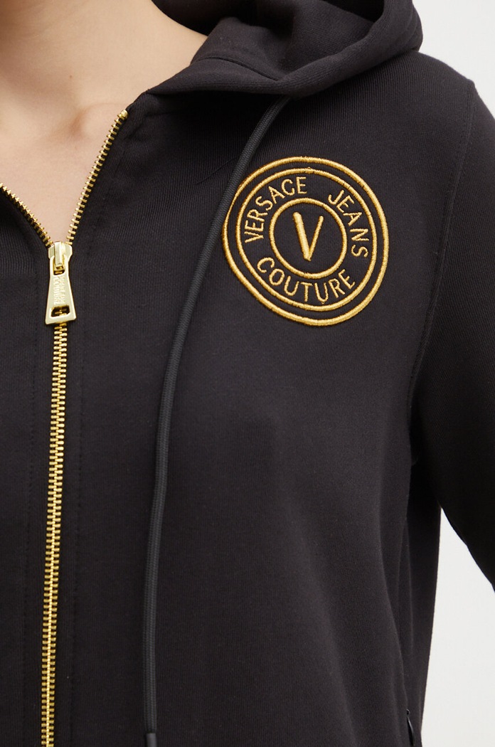 Bavlnená mikina Versace Jeans Couture 77HAIT00.CF01T čierna