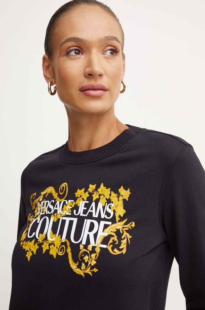 Bavlnená mikina Versace Jeans Couture čierna 77HAIE05.CF00E