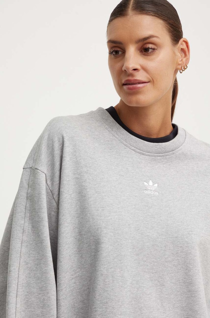 adidas Originals bluza bawełniana Essential szary IY9628
