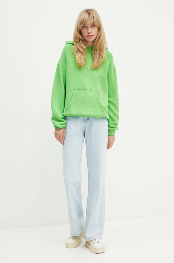 Mikina American Vintage IZU03DH24 zelená AW24