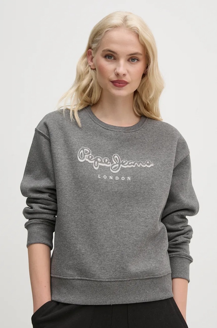 Μπλούζα Pepe Jeans FRANCESCA γκρί PL581458