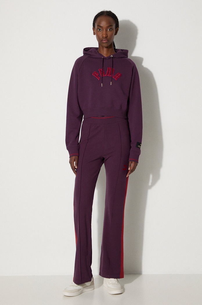Puma bluza Classics Play Paris Relaxed Hoodie 627484 violet AW24