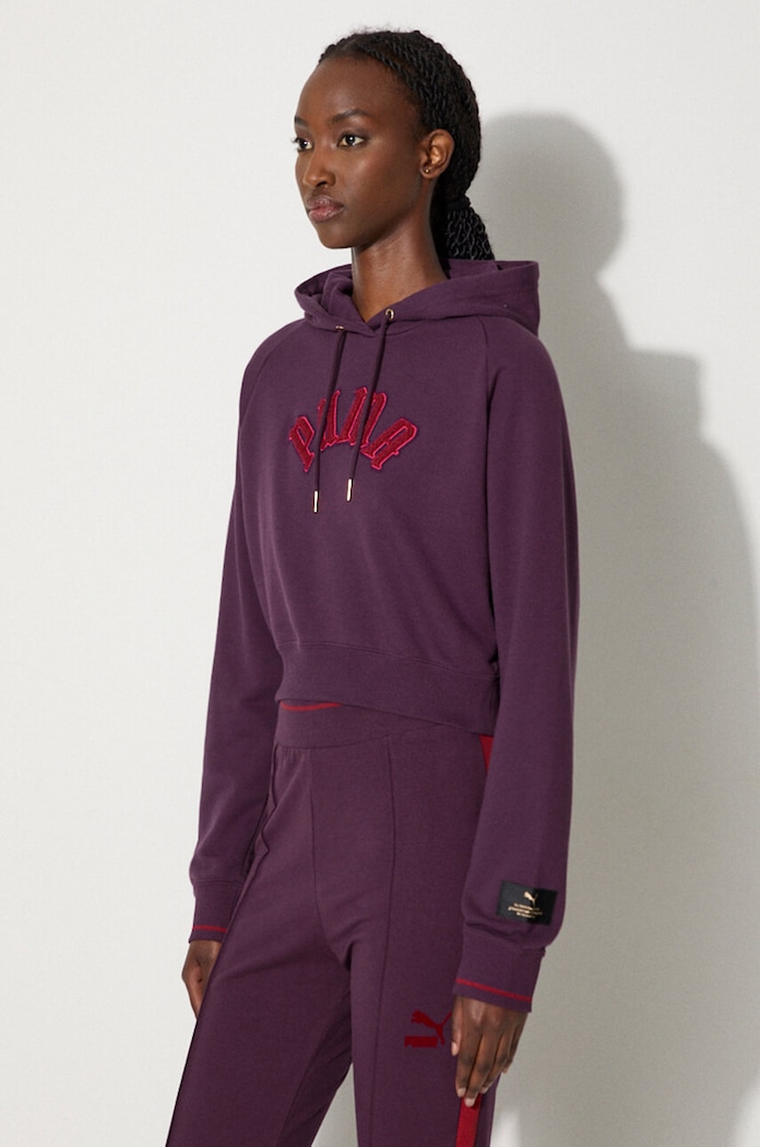 Puma bluza Classics Play Paris Relaxed Hoodie violet 627484