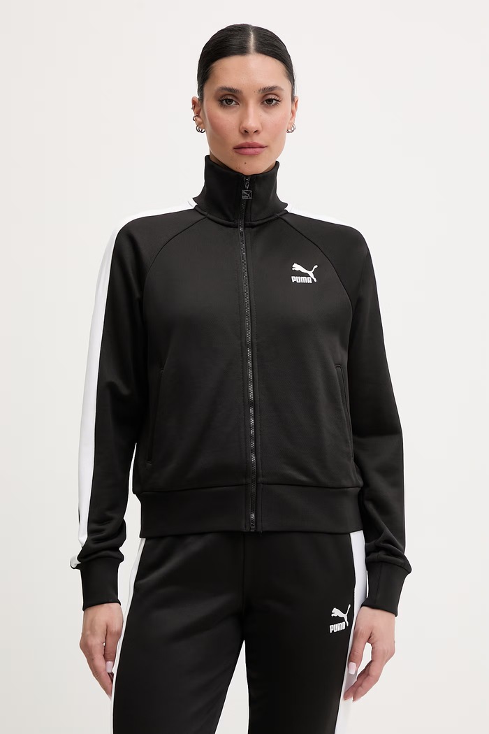 Puma Iconic T7 Track Jacket zip-up sweatshirt cotton women's other black 627994