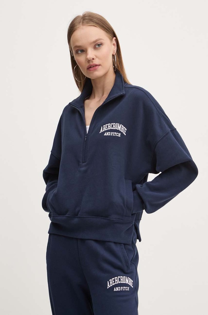 Abercrombie & Fitch bluza aplikacja granatowy KI152.4129.200