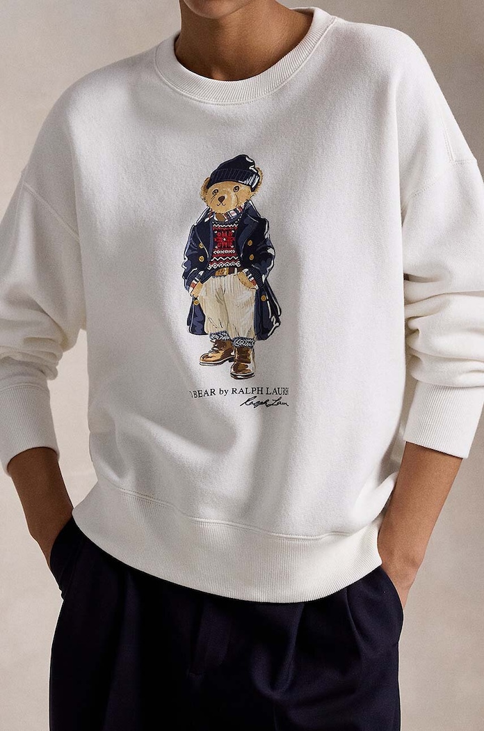 Bavlněná mikina Polo Ralph Lauren bílá 211947947