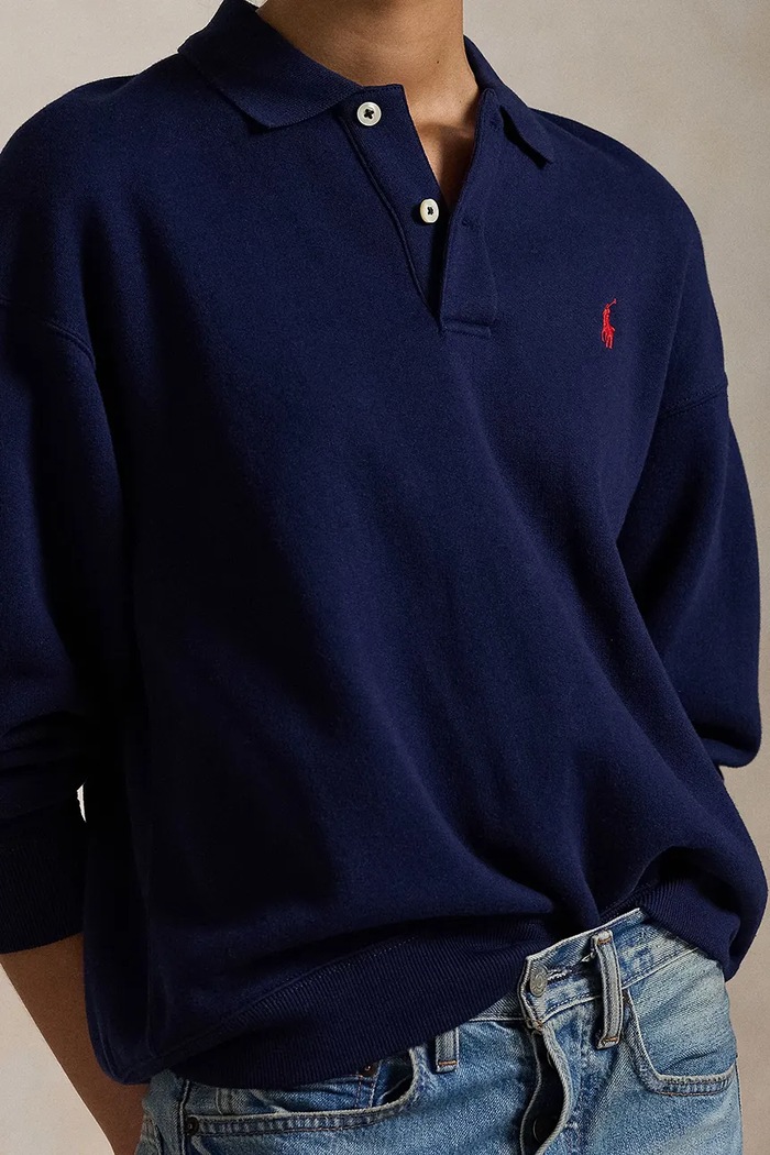 Μπλούζα Polo Ralph Lauren σκούρο μπλε 211947966