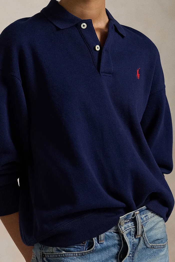 Μπλούζα Polo Ralph Lauren σκούρο μπλε 211947966
