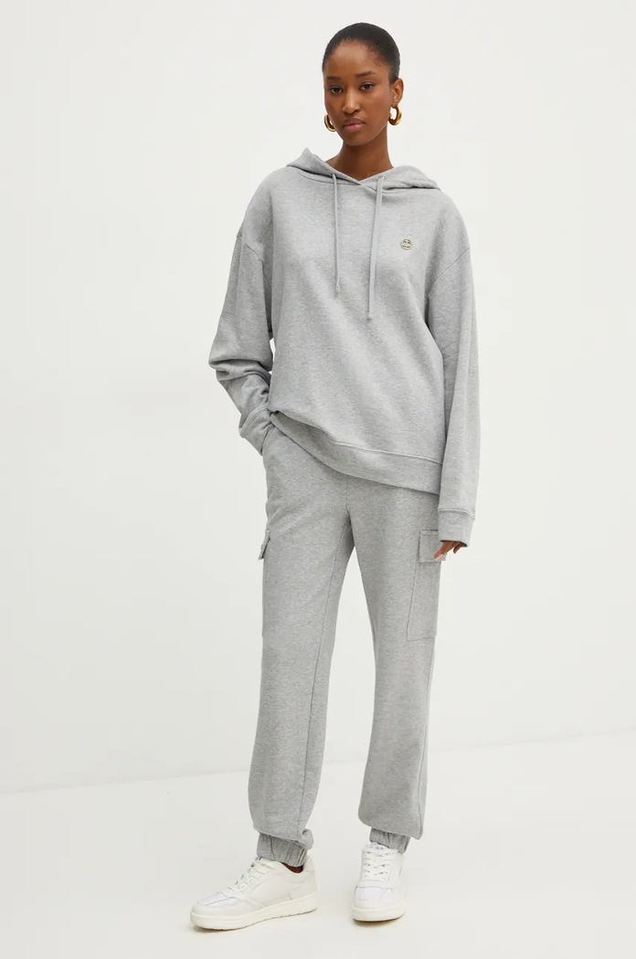 Bavlněná mikina Twinset 242TP2490 šedá AW24
