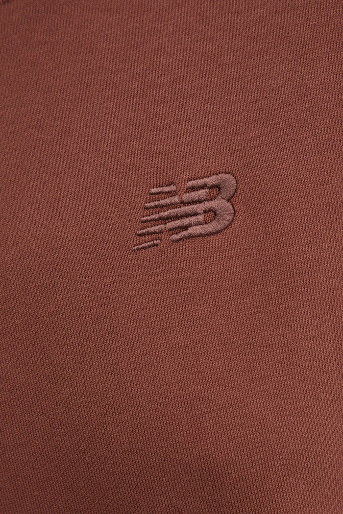 Bavlněná mikina New Balance WT41537ROK hnědá
