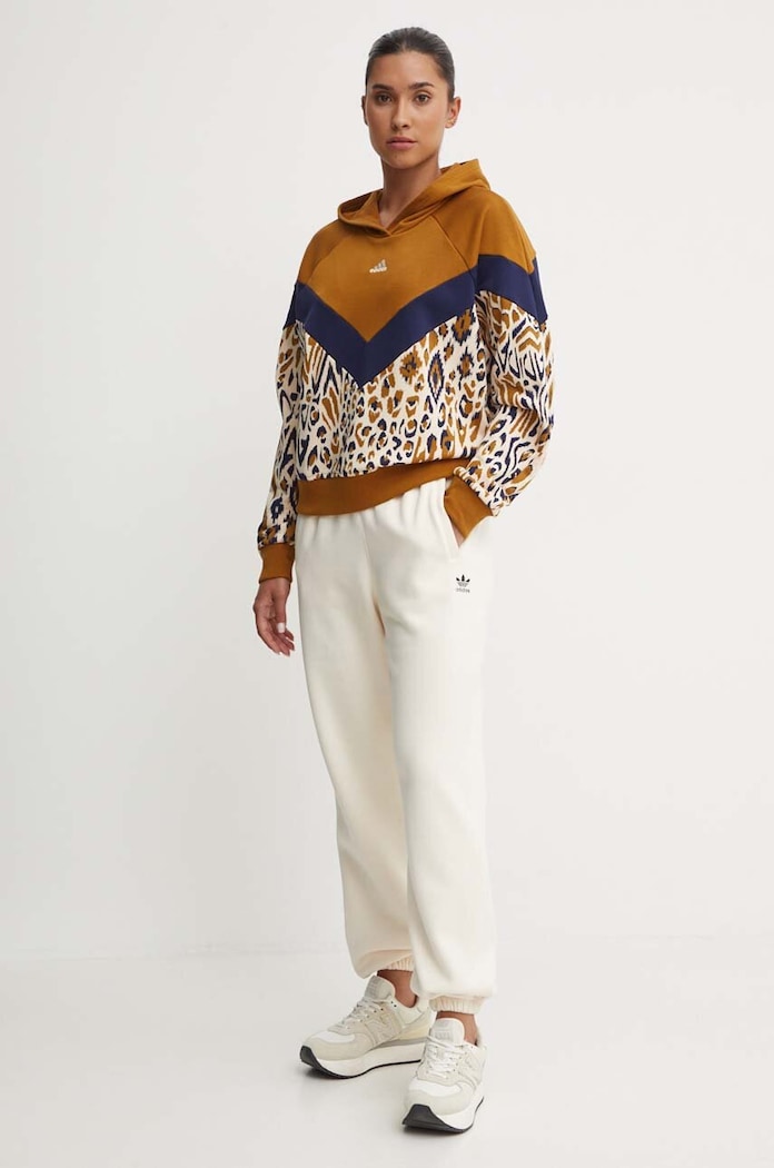adidas felső x Farm Rio IV9738 barna AW24