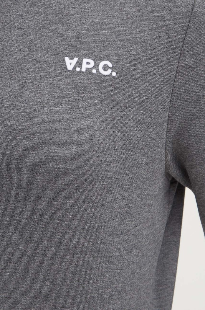 A.P.C. bluza bawełniana sweat boxy petit vpc COHBR.F27918 szary