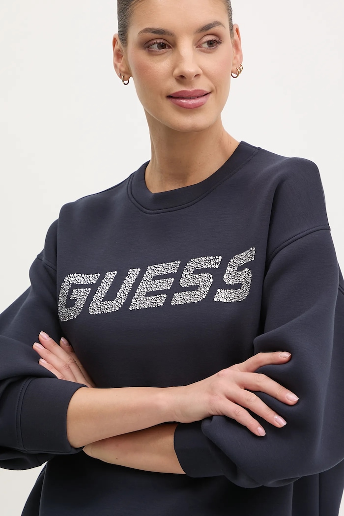Mikina Guess CECILIA tmavomodrá V4BQ15.K7UW2