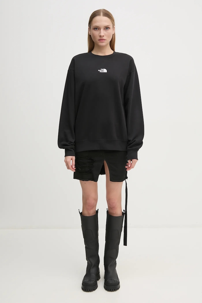 The North Face bluza Essential Crew NF0A89EPJK31 czarny
