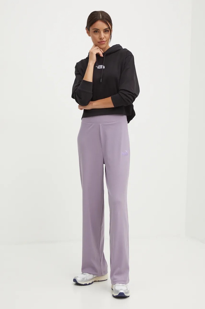 The North Face bluza Essential Crop Hoodie NF0A89EXJK31 czarny AW25