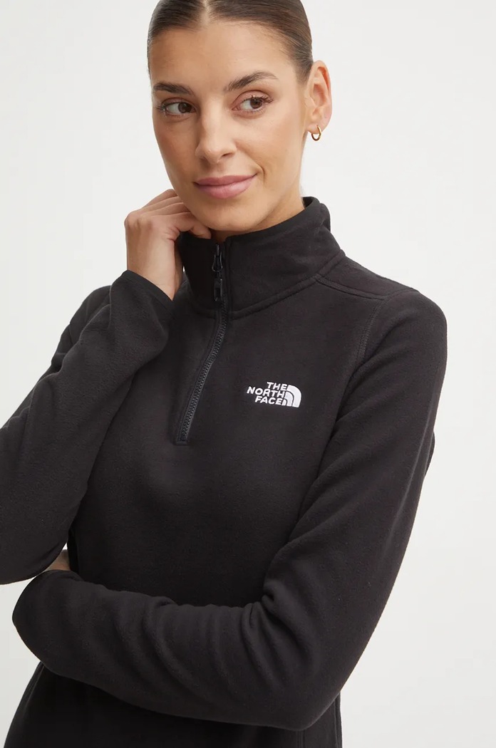 Спортен суичър The North Face 100 Glacier черен NF0A855M4H01