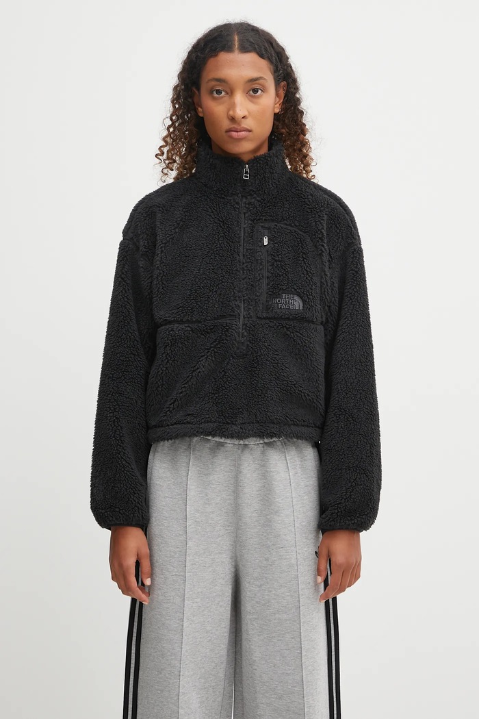 Φλις μπουφάν The North Face TNF Extreme Pile Pullover απλό μαύρο NF0A88ZCJK31