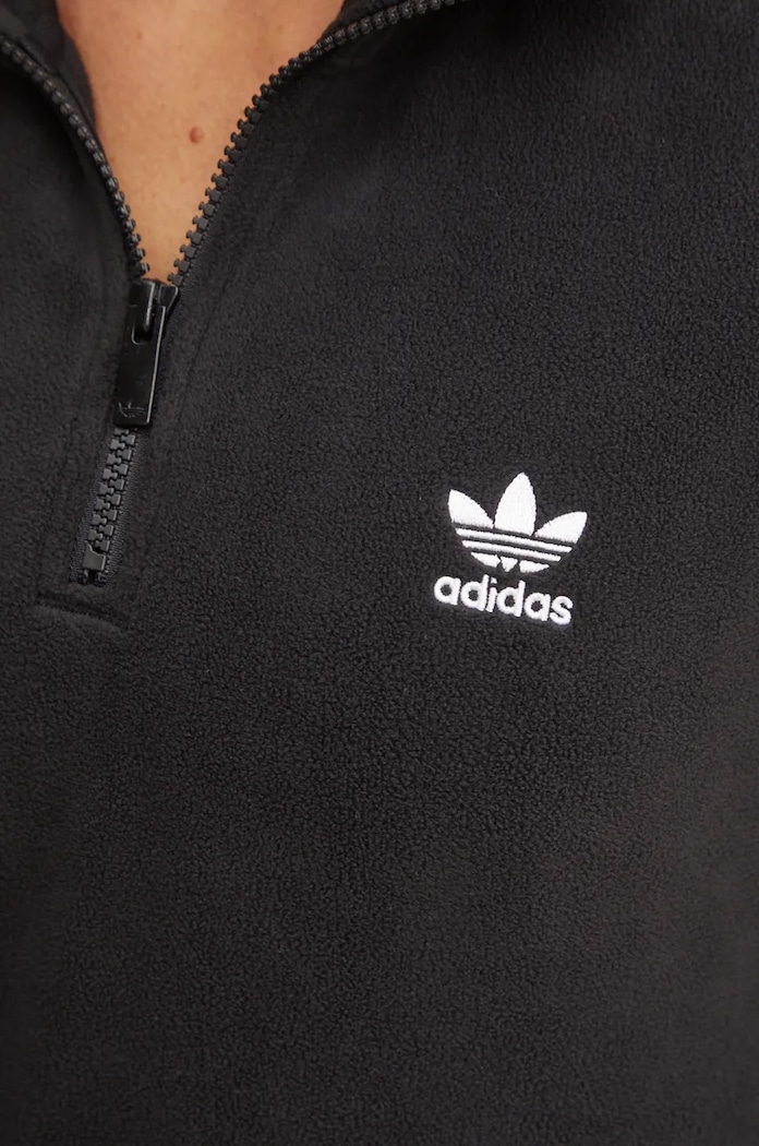 Fleecová mikina adidas Originals Adicolor černá IY7266