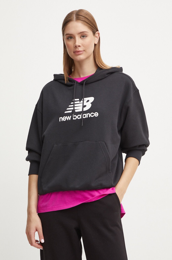 Μπλούζα New Balance μαύρο WT41504BK