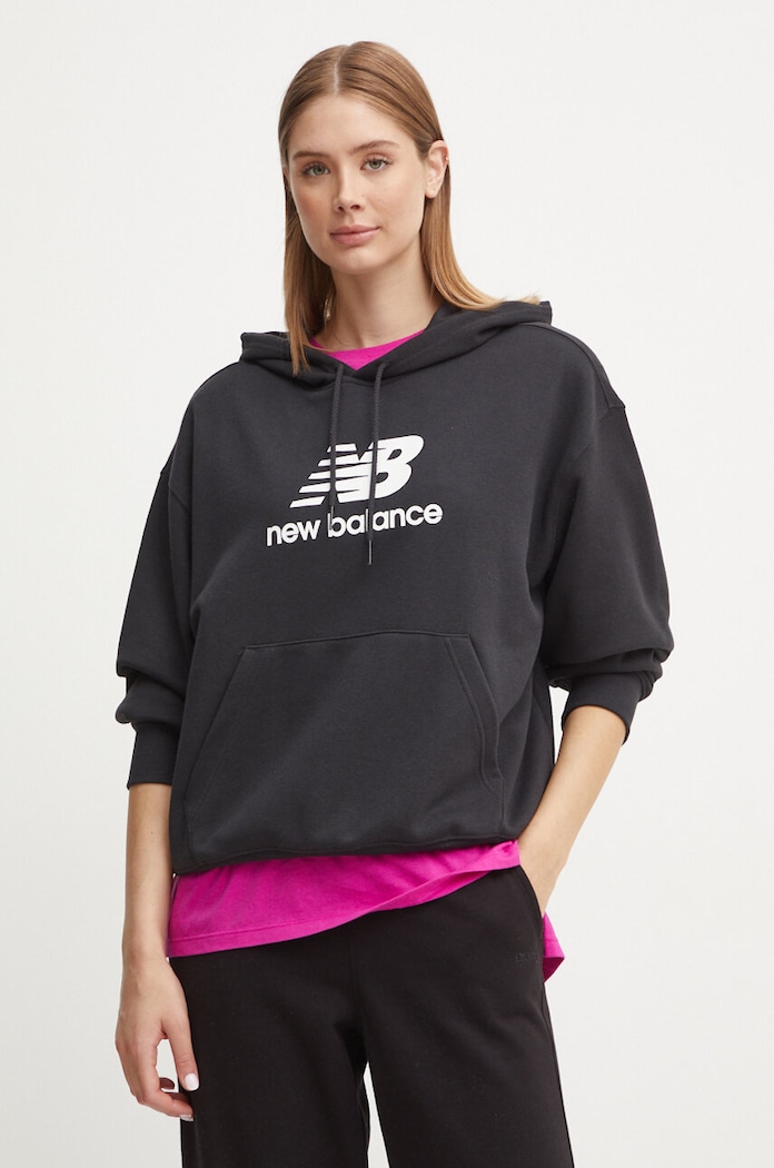 Μπλούζα New Balance μαύρο WT41504BK