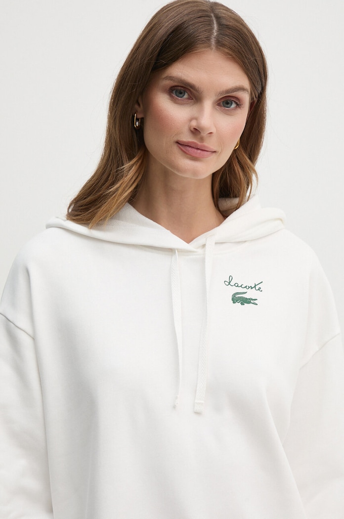 Lacoste bluza z kapturem biały SF2649